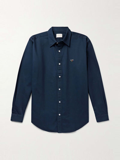 Aimé Leon Dore Logo-embroidered cotton-twill shirt at Collagerie