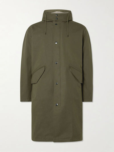 A.P.C. Antonin cotton-gabardine parka at Collagerie