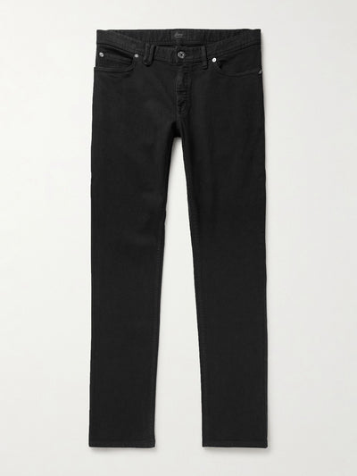 Brioni Black slim-fit straight-leg jeans at Collagerie