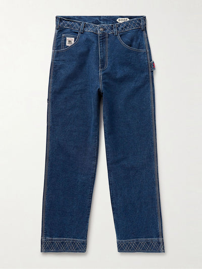 Bode Knolly Brook straight-leg embroidered jeans at Collagerie