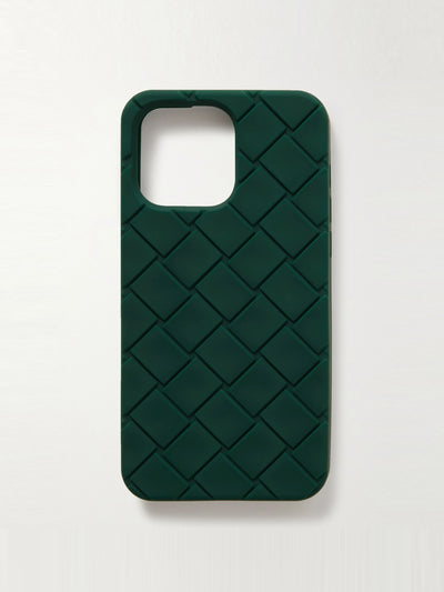 Bottega Veneta Intrecciato Rubber iPhone 14 pro max case at Collagerie
