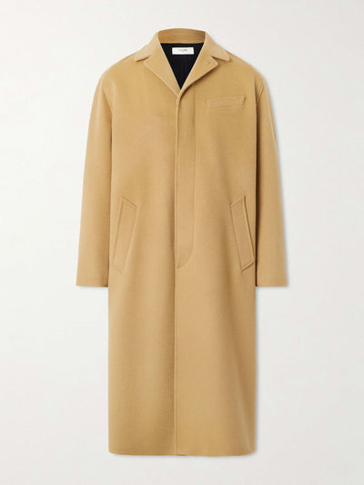 Celine Brushed wool-felt coat at Collagerie