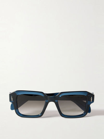 Cutler and Gross X The Great Frog Square-frame acetate and silver-tone sunglasses at Collagerie