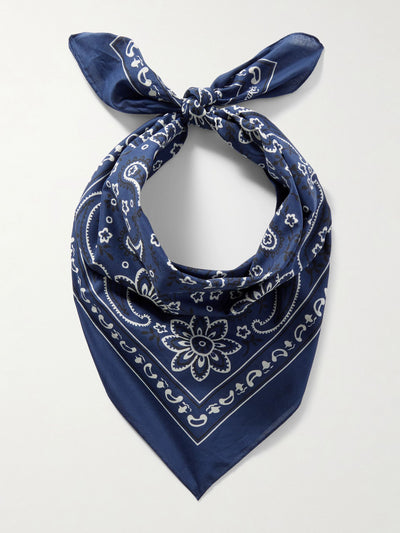 Drake's Paisley-print cotton scarf at Collagerie