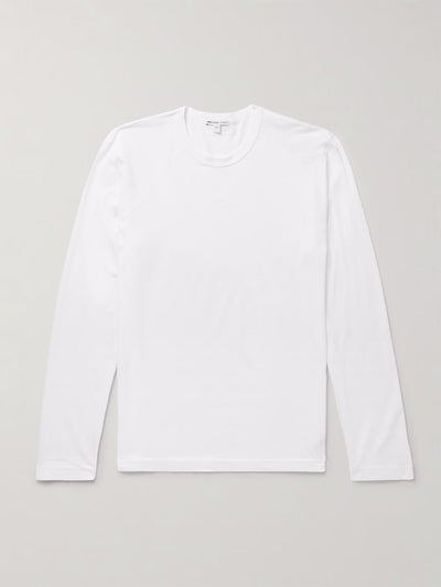 James Perse Brushed Lotus long-sleeve crew-neck tee at Collagerie