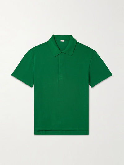 Loewe Logo-embroidered cotton-piqué polo shirt at Collagerie