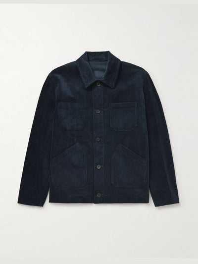 Mr. P Organic cotton-corduroy chore jacket at Collagerie