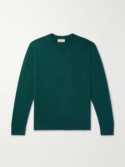 Piacenza 1733 Dark green cashmere sweater at Collagerie