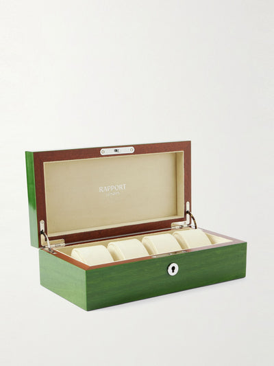 Rapport London Heritage Lacquered Cedar Four-Piece Watch Box at Collagerie