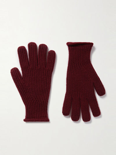 Mr P. Ribbed wool gloves at Collagerie