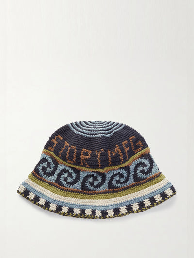 Story Mfg Crocheted organic cotton bucket hat at Collagerie