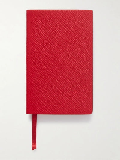 Smythson Panama cross-grain leather notebook at Collagerie