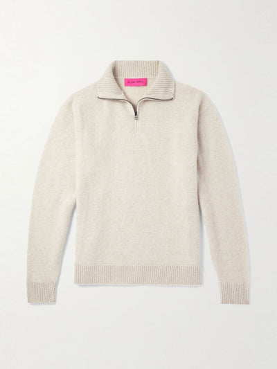 The Elder Statesman Cashmere half-zip sweater at Collagerie