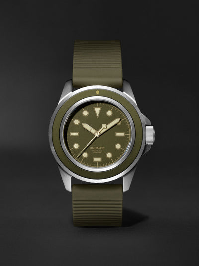 Unimatic Model One limited edition automatic 40mm stainless steel and TPU watch at Collagerie