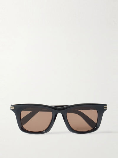 Zegna Eyewear Square-frame acetate sunglasses at Collagerie