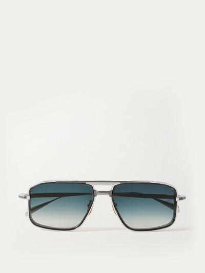 Jacques Marie Mage Earl aviator-style silver-tone sunglasses at Collagerie