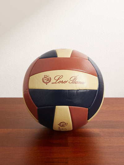 Loro Piana X Molten Beach Volleyball and Macramé Tote Bag set at Collagerie