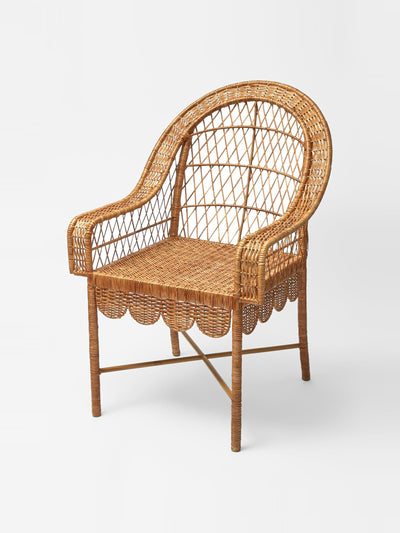 Mrs. Alice Lavinia rattan chair at Collagerie