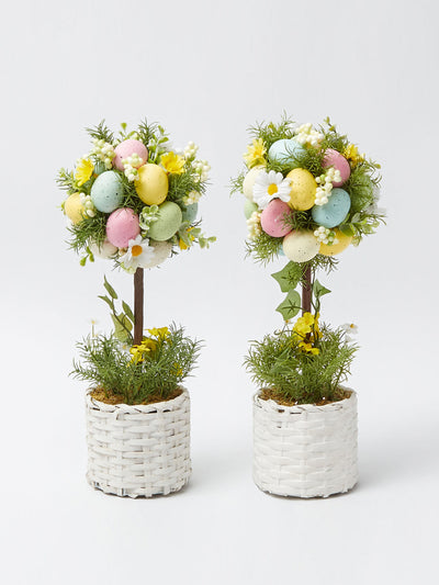 Mrs Alice Potted easter egg tree (set of 2) at Collagerie