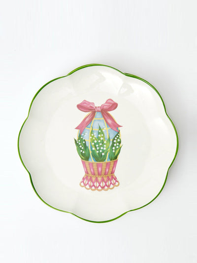 Mrs Alice Scalloped easter dinner plate at Collagerie