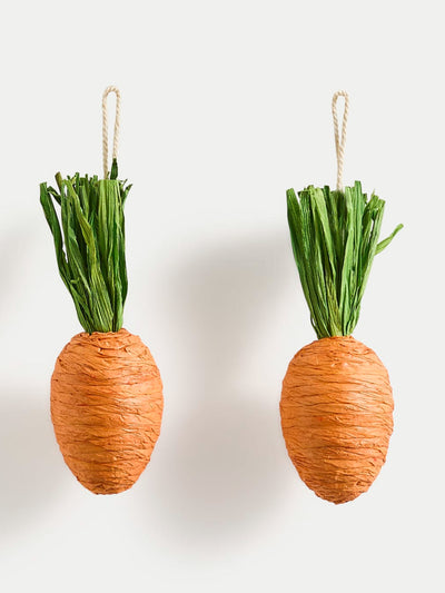 Marks & Spencer Paper carrot hanging decorations (se tof 2) at Collagerie