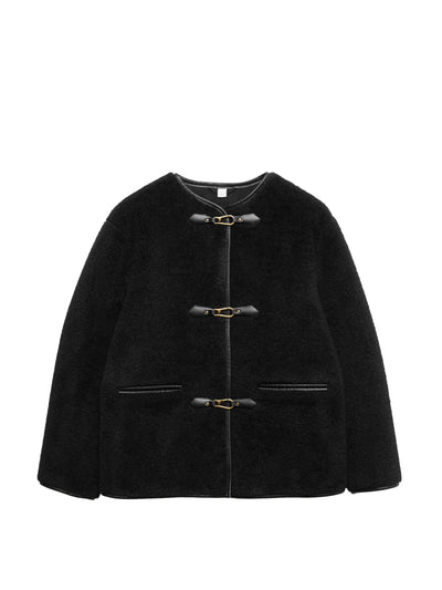 Marks & Spencer Faux fur buckle trim coat at Collagerie