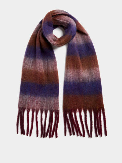 M&S Striped fringed scarf at Collagerie