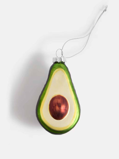 Marks & Spencer Green glass hanging avocado bauble at Collagerie