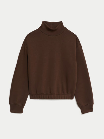 Marks & Spencer High neck crop sweatshirt at Collagerie