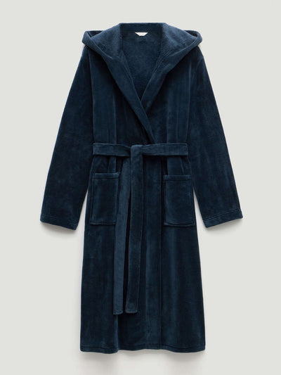 Hush Fluffy hooded dressing gown at Collagerie