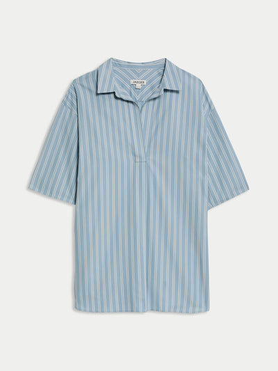 Jaeger Pure cotton striped tunic at Collagerie