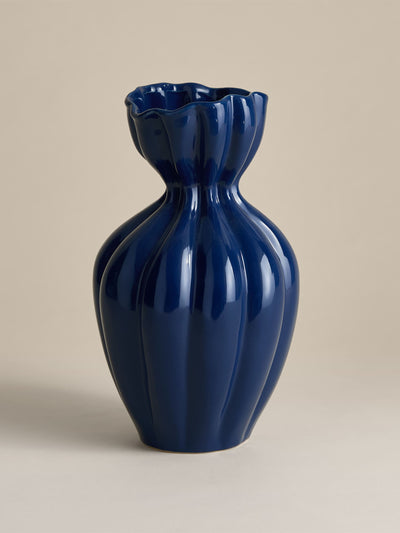 Marks & Spencer Medium fluted neck ceramic vase at Collagerie