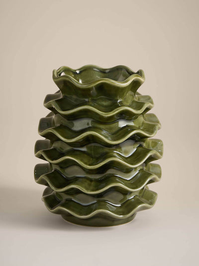 Marks & Spencer Medium frill ceramic vase at Collagerie