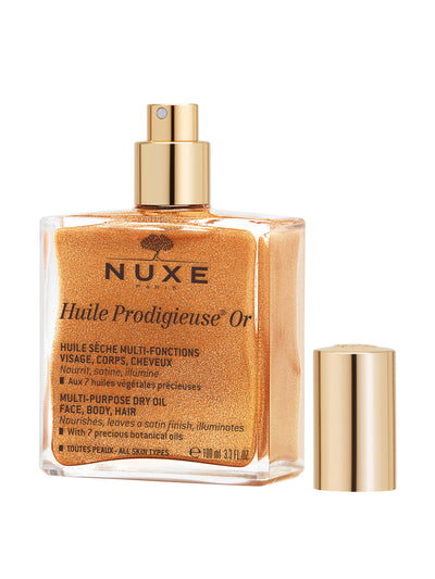 Nuxe Golden shimmer multi-purpose oil at Collagerie