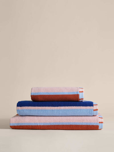Marks & Spencer Pure cotton reversible striped towel at Collagerie