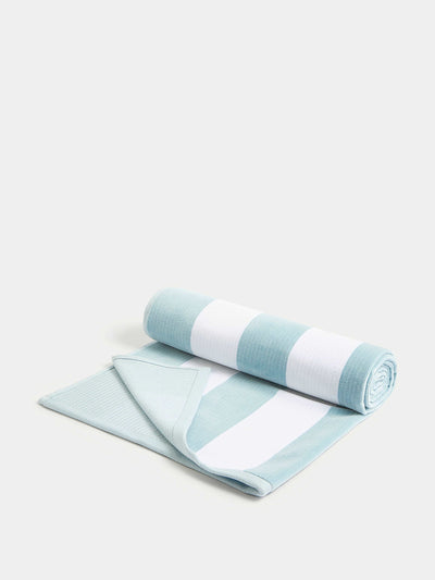 Marks & Spencer Pure cotton striped sand resistant beach towel at Collagerie