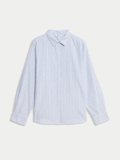 Marks & Spencer Pure cotton striped collared shirt at Collagerie