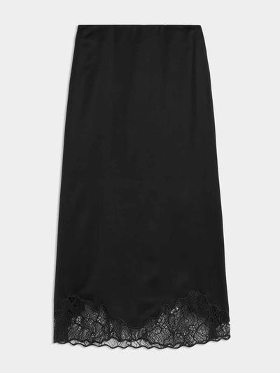 Marks & Spencer Satin lace midaxi slip skirt at Collagerie