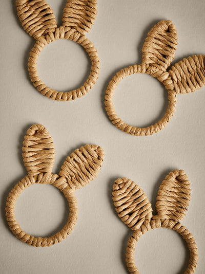 Marks & Spencer Raffia bunny napkin rings (set of 4) at Collagerie