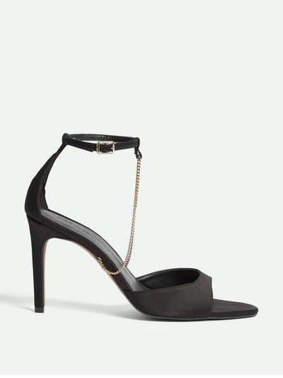 Marks & Spencer x Sienna Miller Chain-detail satin sandals at Collagerie