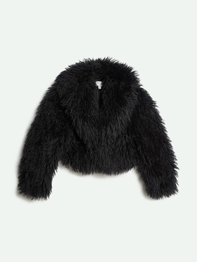 Marks & Spencer X Sienna Miller Faux-fur collared jacket at Collagerie