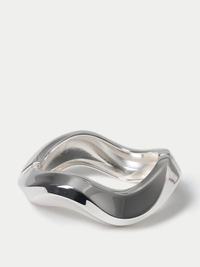 Marks & Spencer Silver tone hinged bangle at Collagerie