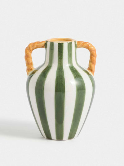 Marks & Spencer Small striped ceramic vase at Collagerie