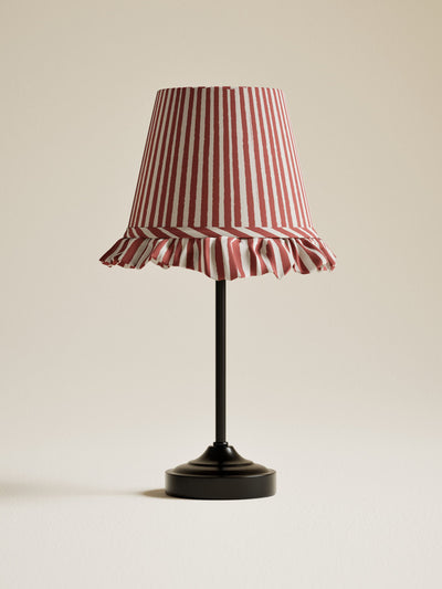 Marks & Spencer Striped ruffle rechargeable table lamp at Collagerie