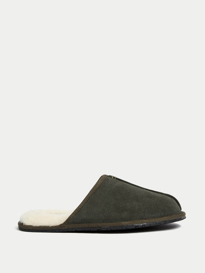 Autograph Suede mule slippers at Collagerie