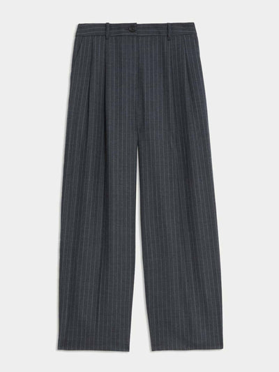 Autograph Wool blend pinstripe tapered trousers at Collagerie