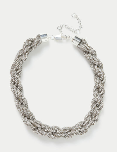 Marks & Spencer Statement crystal rope necklace at Collagerie