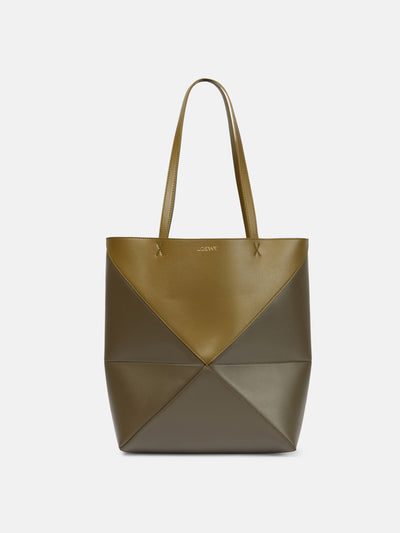 Loewe Puzzle Fold Medium leather tote bag at Collagerie