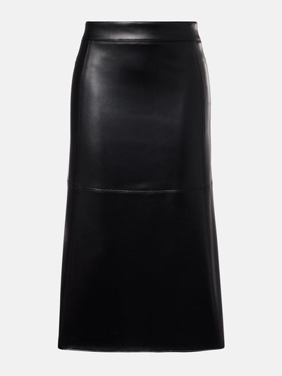 'S Max Mara Plata faux leather midi skirt at Collagerie