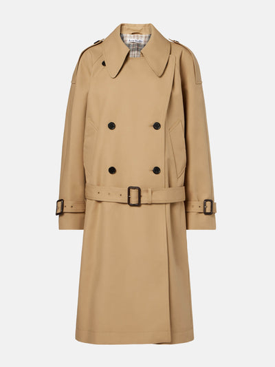 Acne Studios Cotton satin trench coat at Collagerie